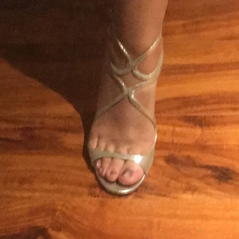 Jimmy Choo Lang heels silver